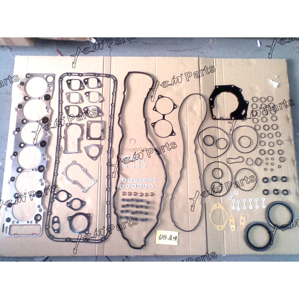 YEM Engine Parts overhaul Full Gasket Kit For Isuzu 6HK1 6HK1X 7.8 diesel For Isuzu