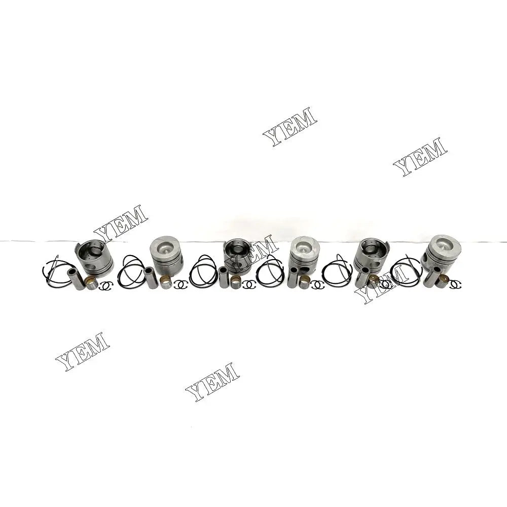 competitive price Piston + Ring Set STD For Nissan FD6 excavator engine part YEMPARTS
