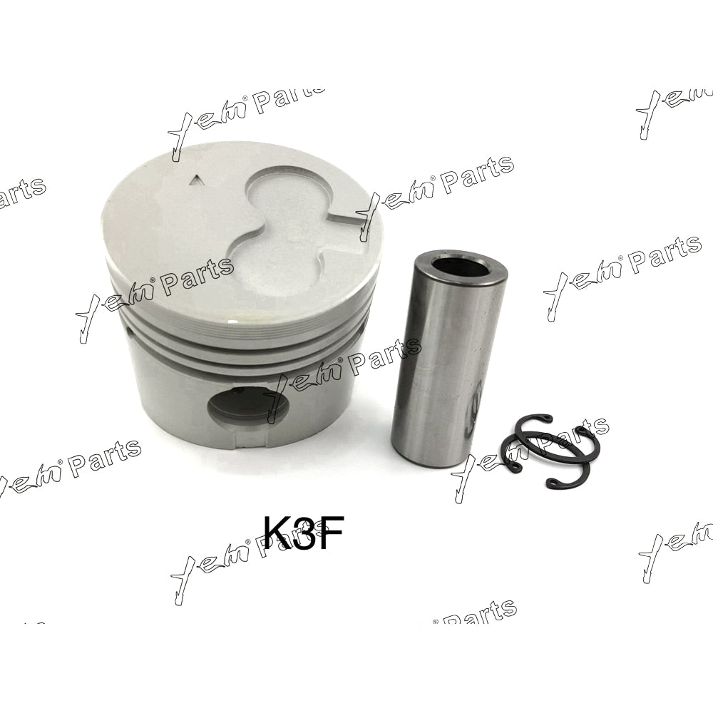 YEM Engine Parts Piston Set STD For Mitsubishi K3F x3 PCS Engine Parts For Mitsubishi