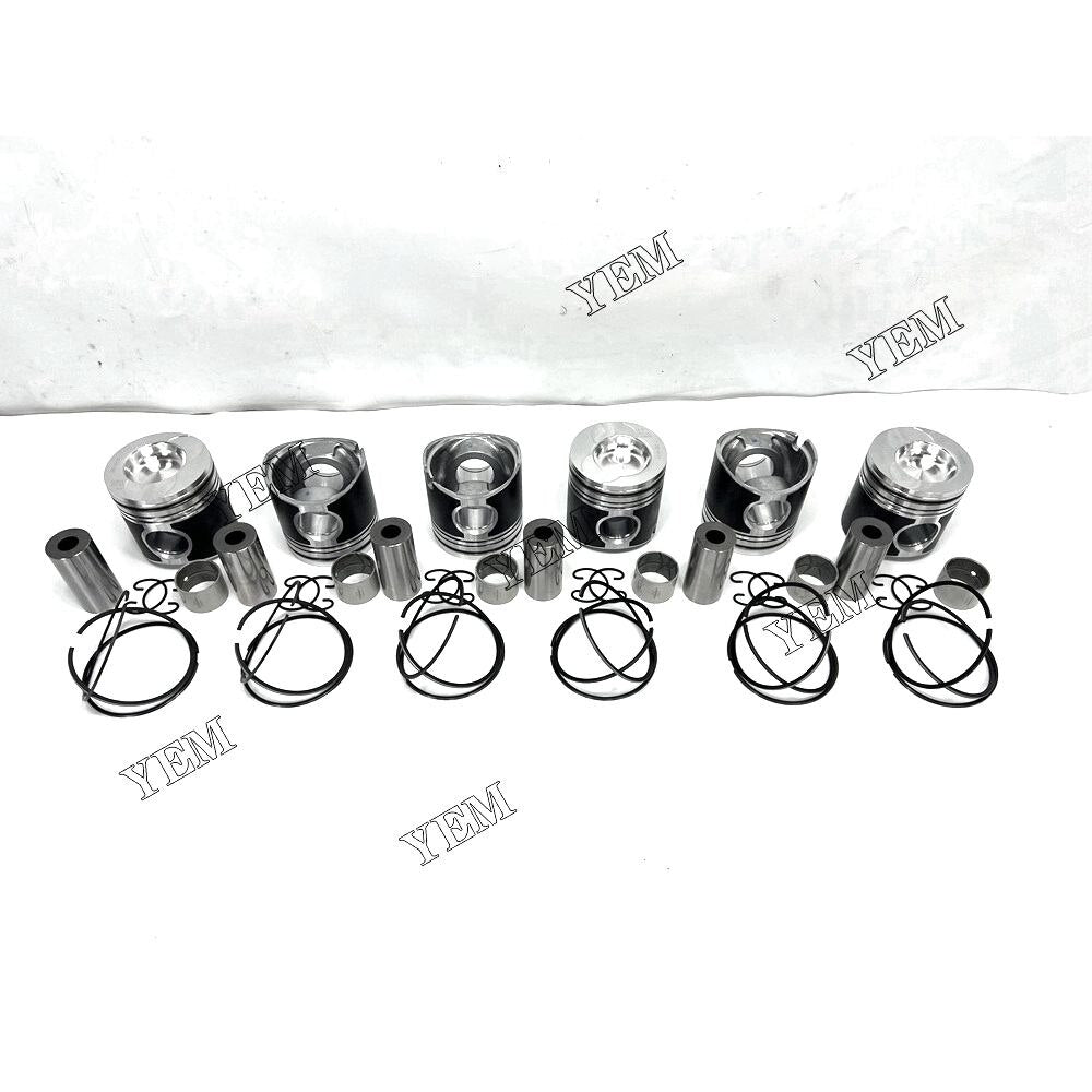 YEM WD615 Pistons Set With Cylinder Piston Ring Weichai excavator diesel engine YEMPARTS
