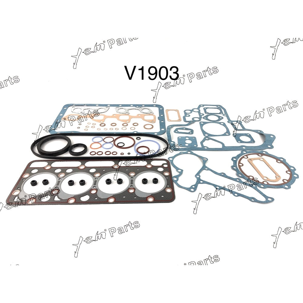 YEM Engine Parts Full Gasket Set For Kubota 4D80 V1903 Engine Parts For Kubota