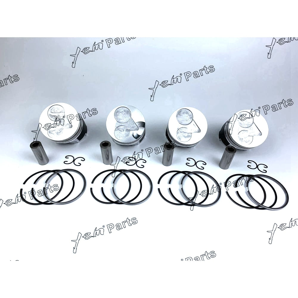 YEM Engine Parts 4 set STD Piston & Piston Ring 78mm For Kubota V1505 For Kubota
