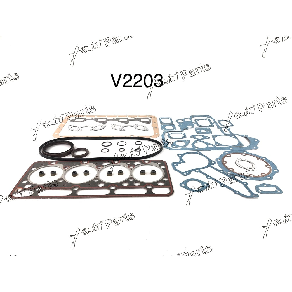 YEM Engine Parts Full Gasket Set For Kubota V2203 / 4D87 Engine Parts For Kubota