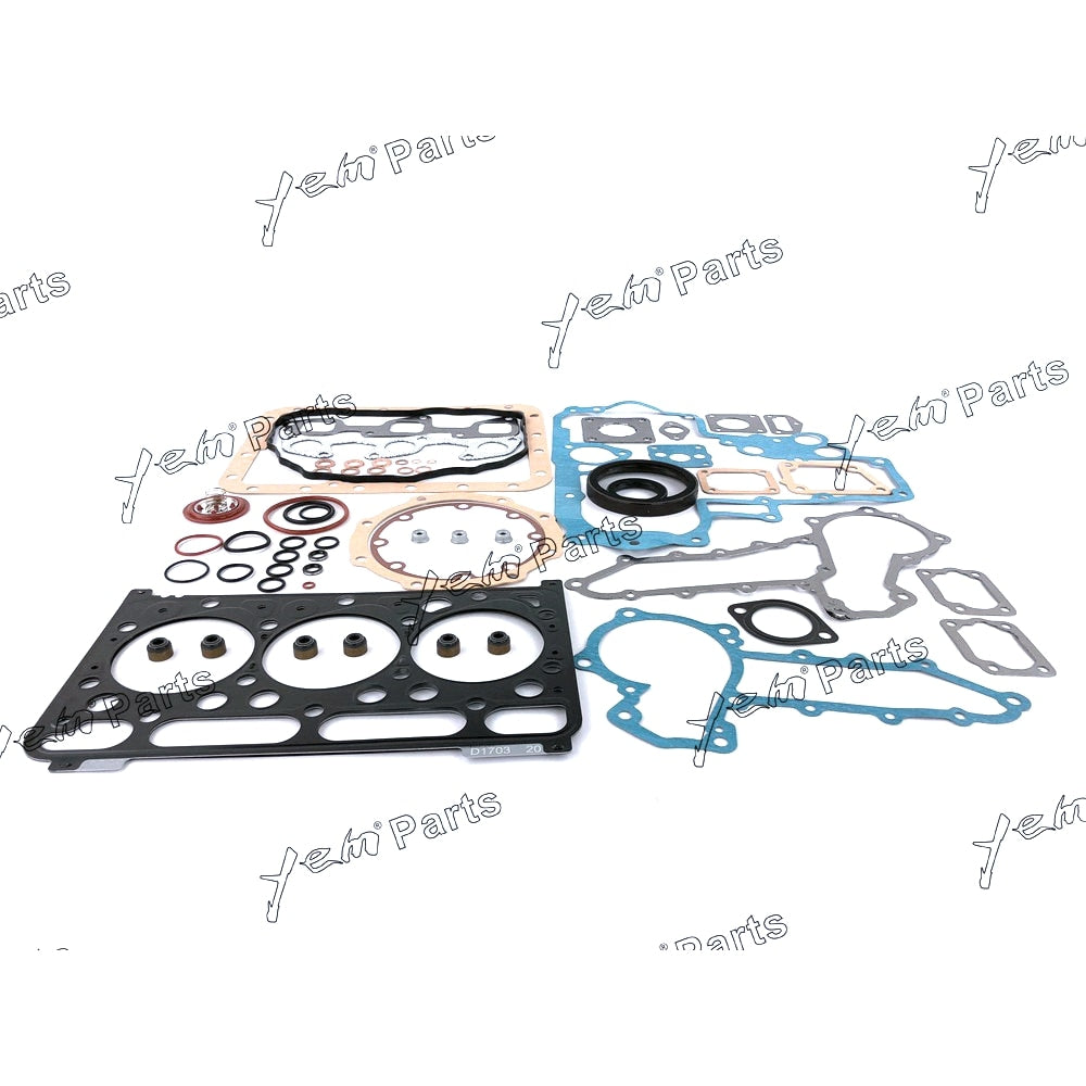 YEM Engine Parts Gasket Set 07916-29595 Fit For Kubota D1703 Engine Full Gasket Kit For Kubota
