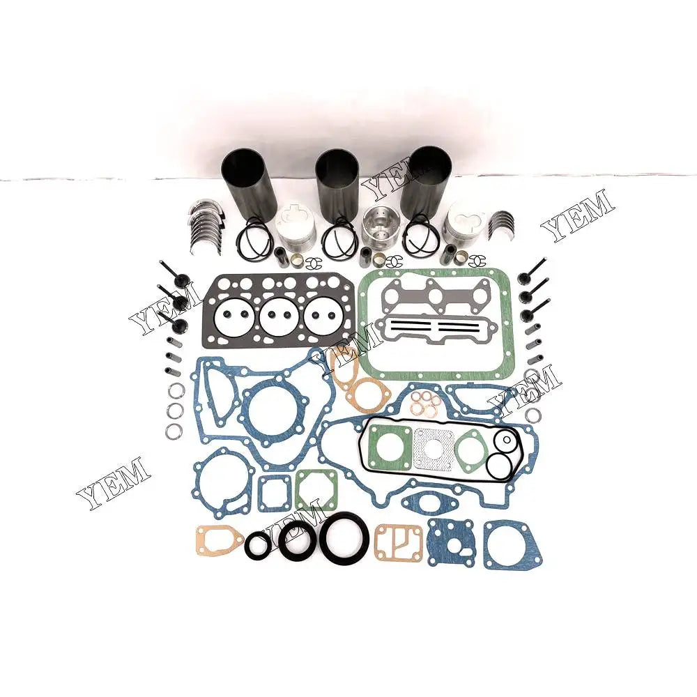 1 year warranty For Mitsubishi Overhaul Kit With Cylinder Gaskets Piston Rings Liner Bearing Valves K3E-IDI engine Parts YEMPARTS