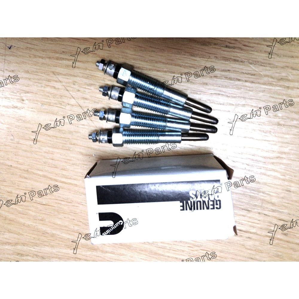 YEM Engine Parts 4 PCS Glow Plugs 4900224 For Cummins Engine A2300 For Cummins