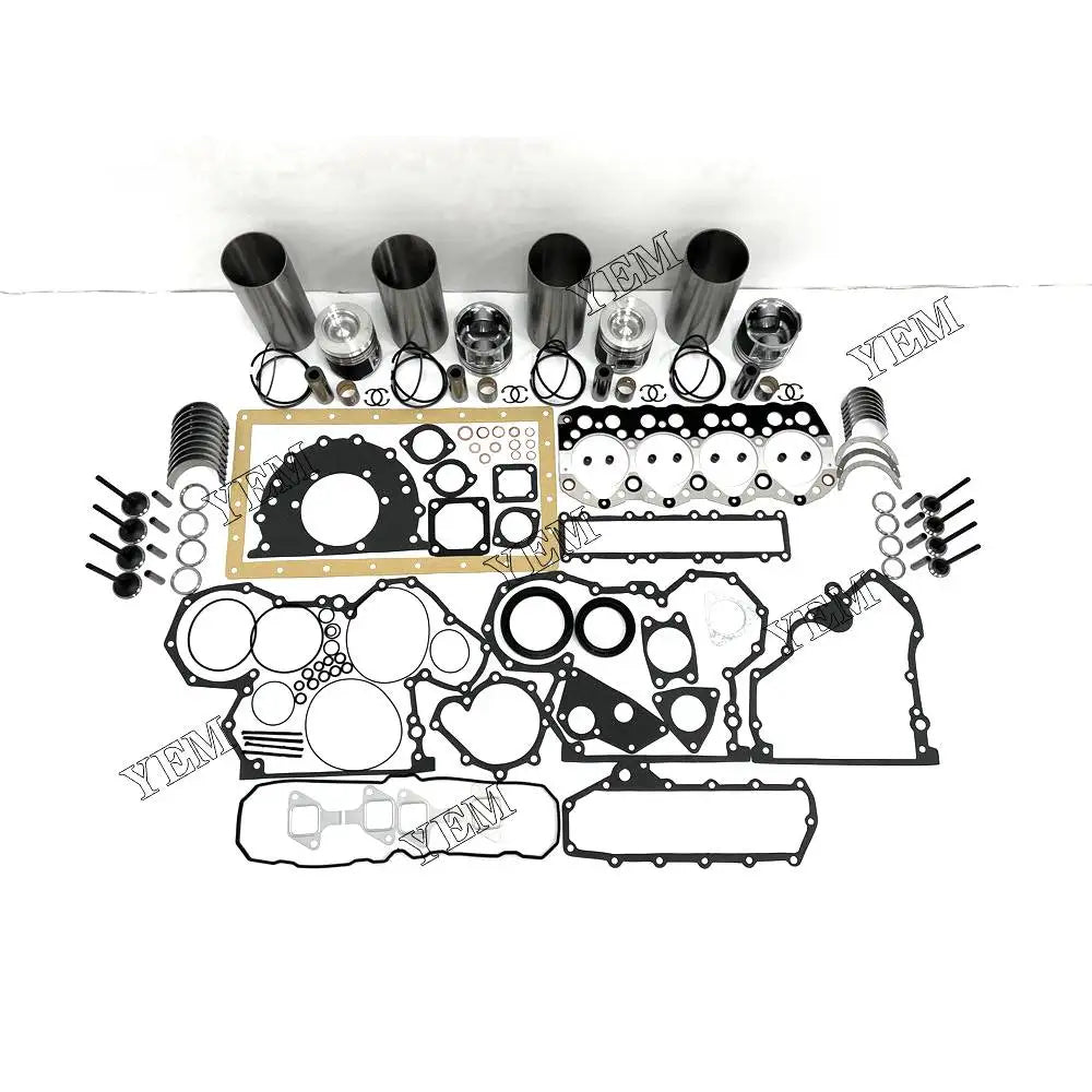 1 year warranty For Mitsubishi Engine Overhaul Kit With Piston Rings Liner Bearing Valves Cylinder Gaskets S4S engine Parts YEMPARTS