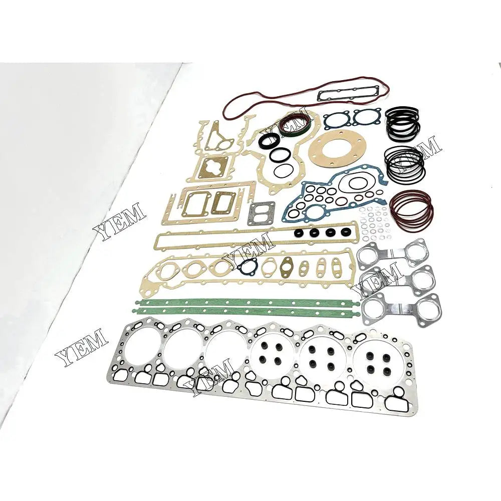 Free Shipping 6D105-1 Full Gasket Set With Head Gasket For Komatsu engine Parts YEMPARTS