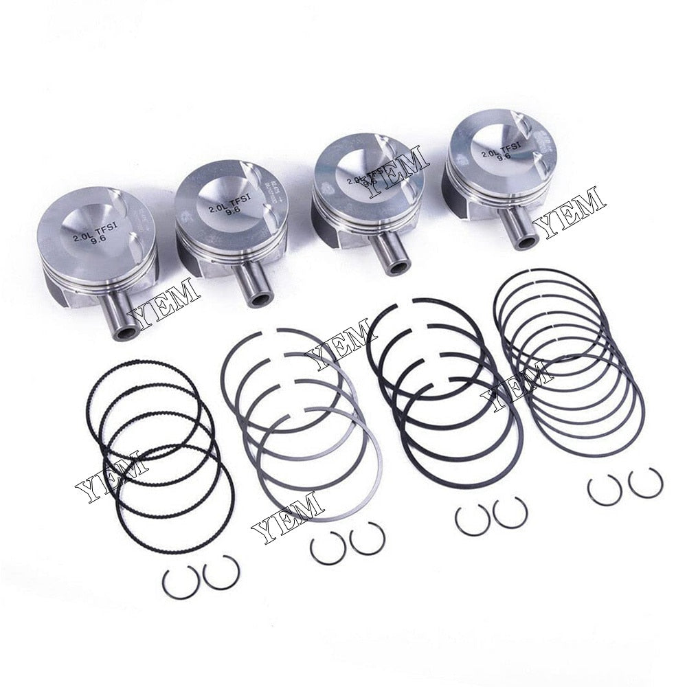 YEM Engine Parts ||?¡ì82.5mm Pistons & Rings For VW Passat Audi A3 2.0TCAE CCT CDN CCZ 21mm Pin EA888 For Other