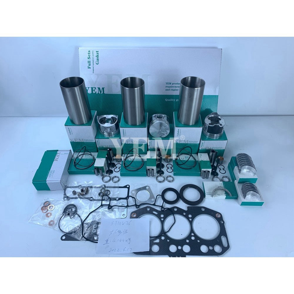 YEM Engine Parts New Rebuild Kit For Yanmar 3TNV76-XJKH Engine For JOHN DEERE 2305HST MFWD Tractor For Yanmar