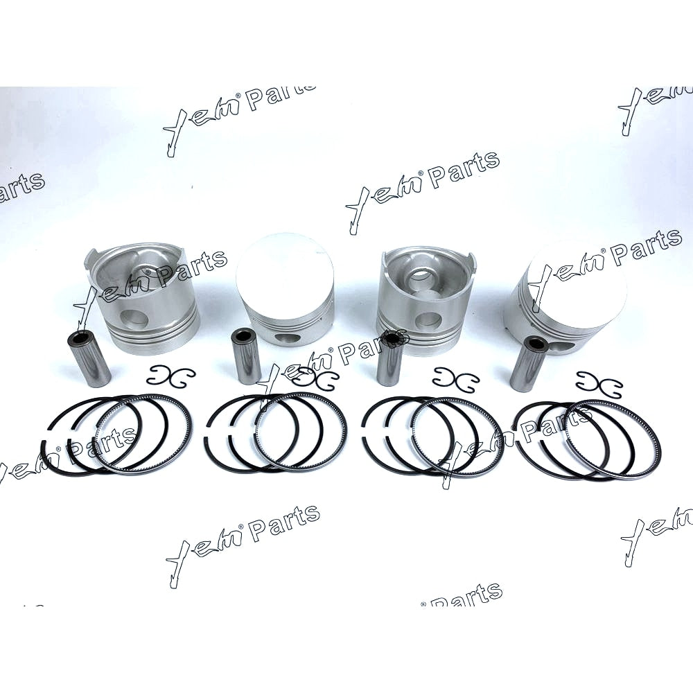 YEM Engine Parts Piston + Ring Kit Set STD 82mm For Kubota D1302 / V1702 Engine Parts For Kubota