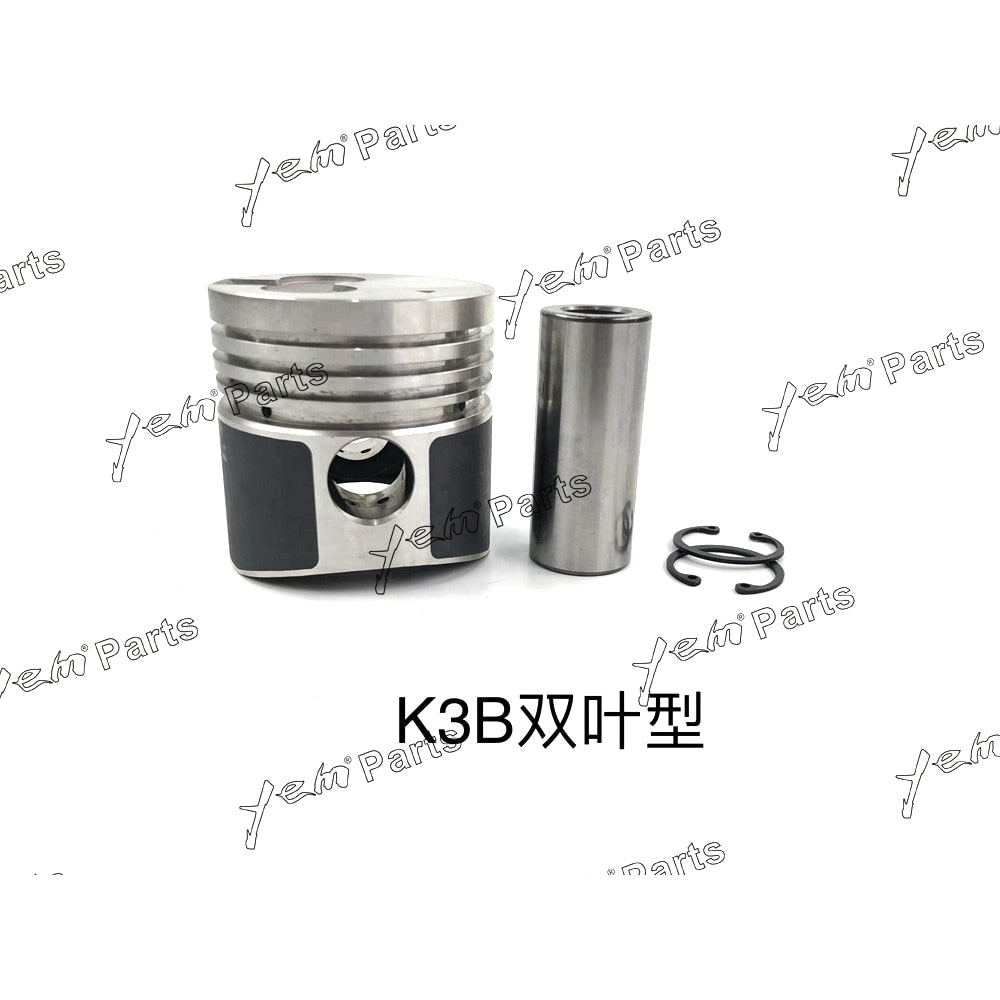 YEM Engine Parts Piston Set STD For Mitsubishi K3B x3 PCS Engine Parts