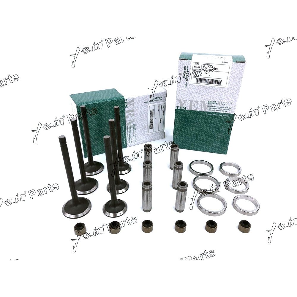 YEM Engine Parts 1 Set Valve Guide Seat Intake Valve & Exhaust Valve For Kubota D902 Engine For Kubota