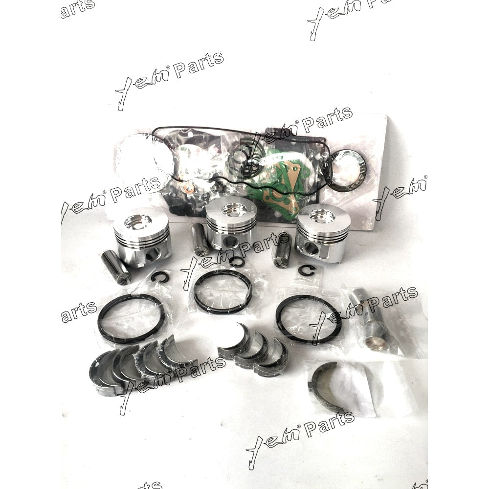 YEM Engine Parts Piston ,Full Gasket, Bearing, Rings, Thrust Washer For Yanmar 3TNV82A 3TNV82 Engine For Yanmar