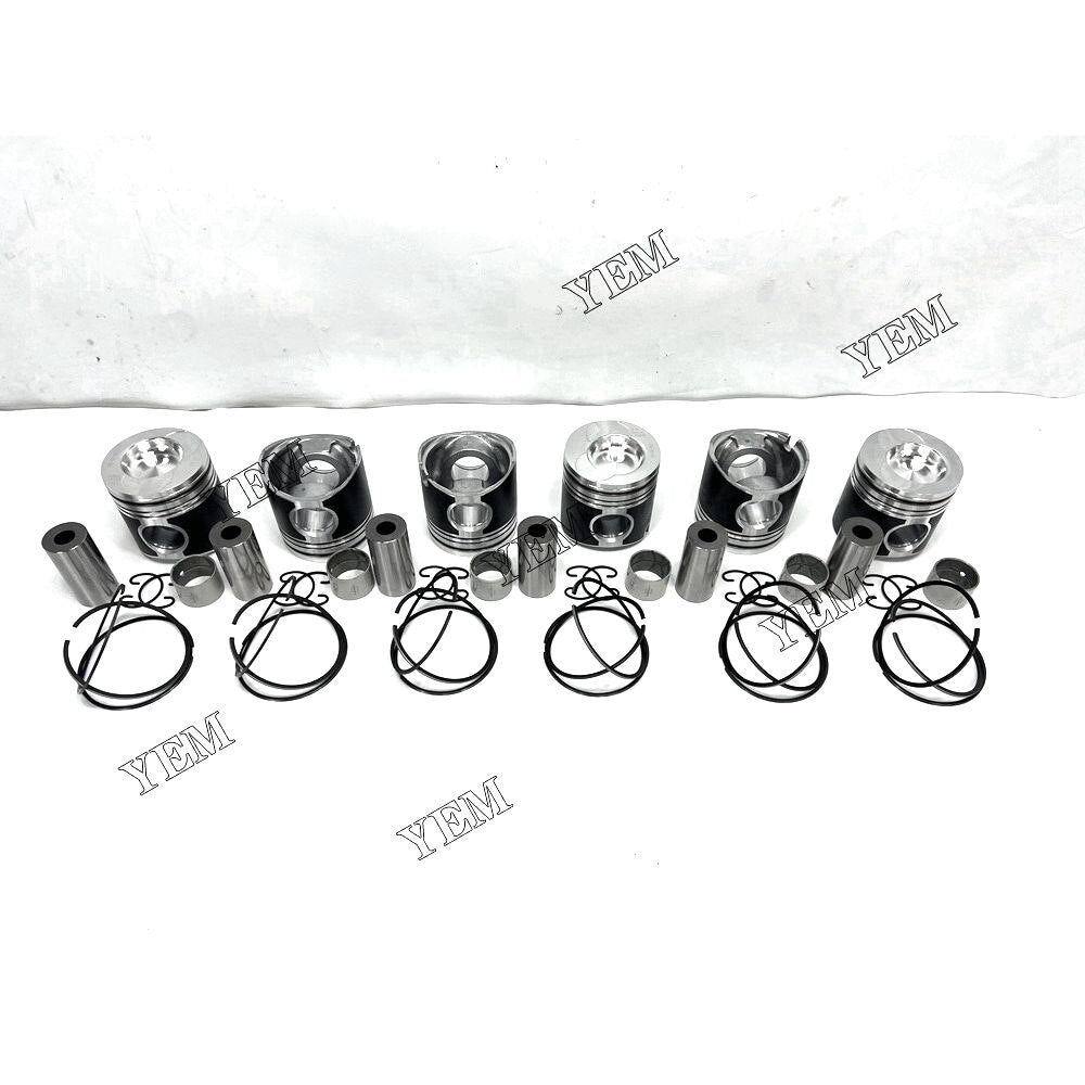 YEM WD615 Pistons Set With Cylinder Piston Ring Weichai excavator diesel engine YEMPARTS