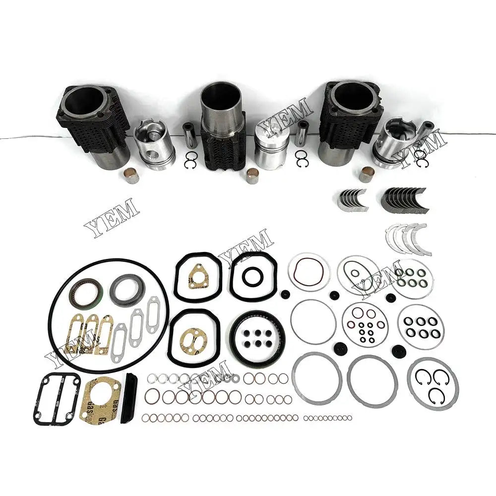 3X High performanceOverhaul Rebuild Kit With Gasket Set Bearing For Deutz F3L912 Engine YEMPARTS