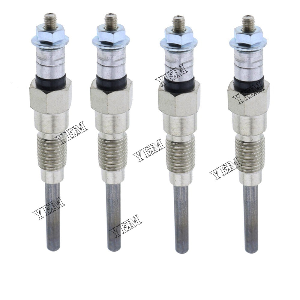 YEM Engine Parts 4X Glow Plug for 6655233 Fits Bobcat 751 753 763 773 7753 S160 S175 S185 For Bobcat
