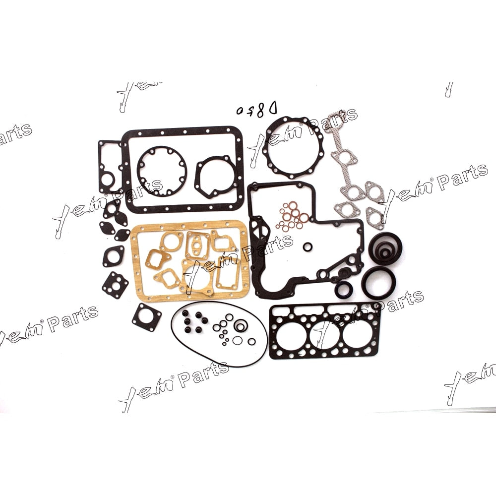 YEM Engine Parts Full Gasket Set For Kubota D850 / 3D72 Engine Parts For Kubota