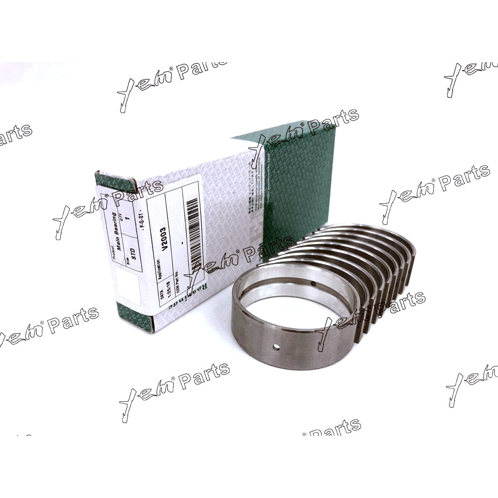 YEM Engine Parts Main Bearing Oversize + 0.25mm For Kubota V2003 Engine Parts For Kubota