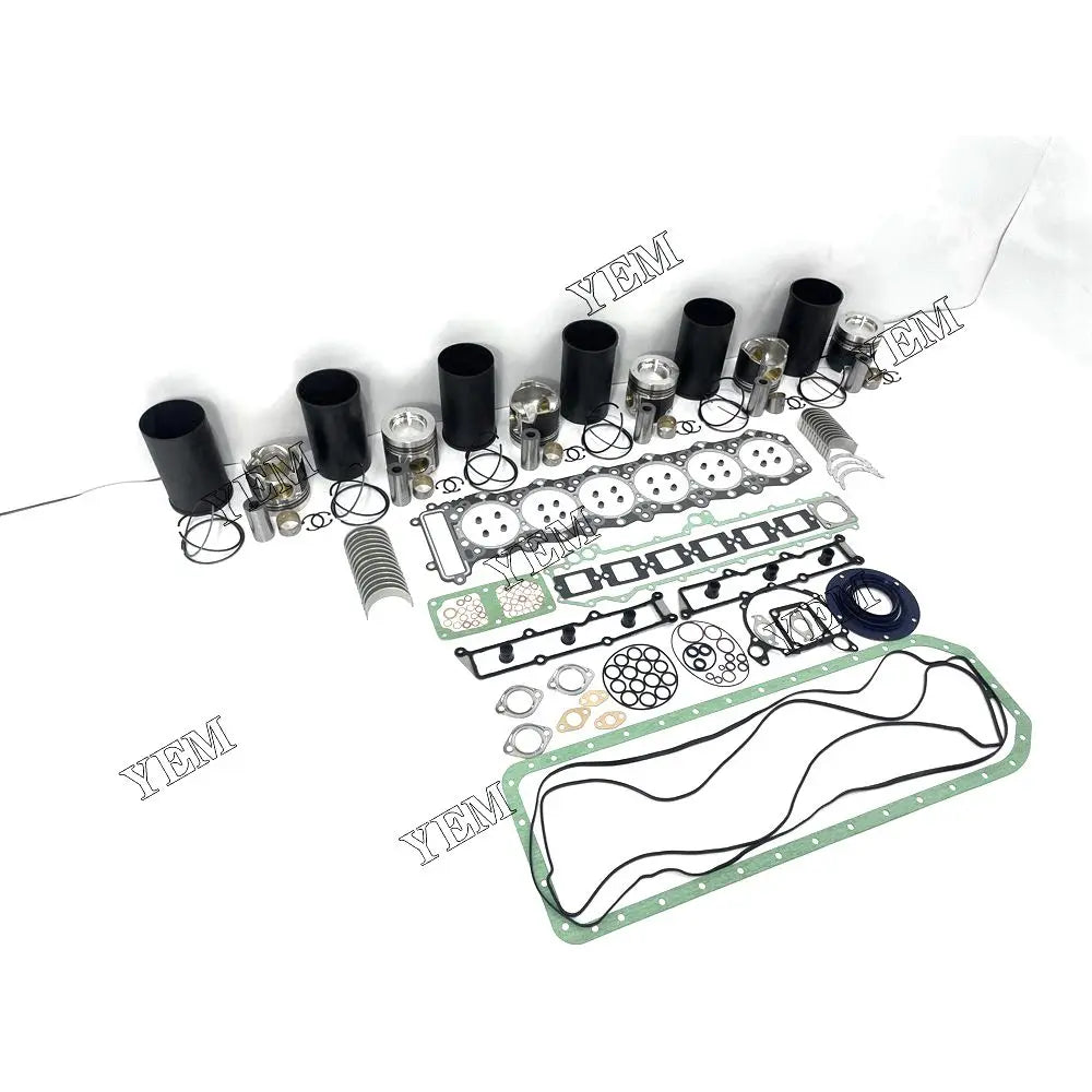competitive price Engine Overhaul Kit With Full Gasket Set Bearing For Mitsubishi 6M60 excavator engine part YEMPARTS