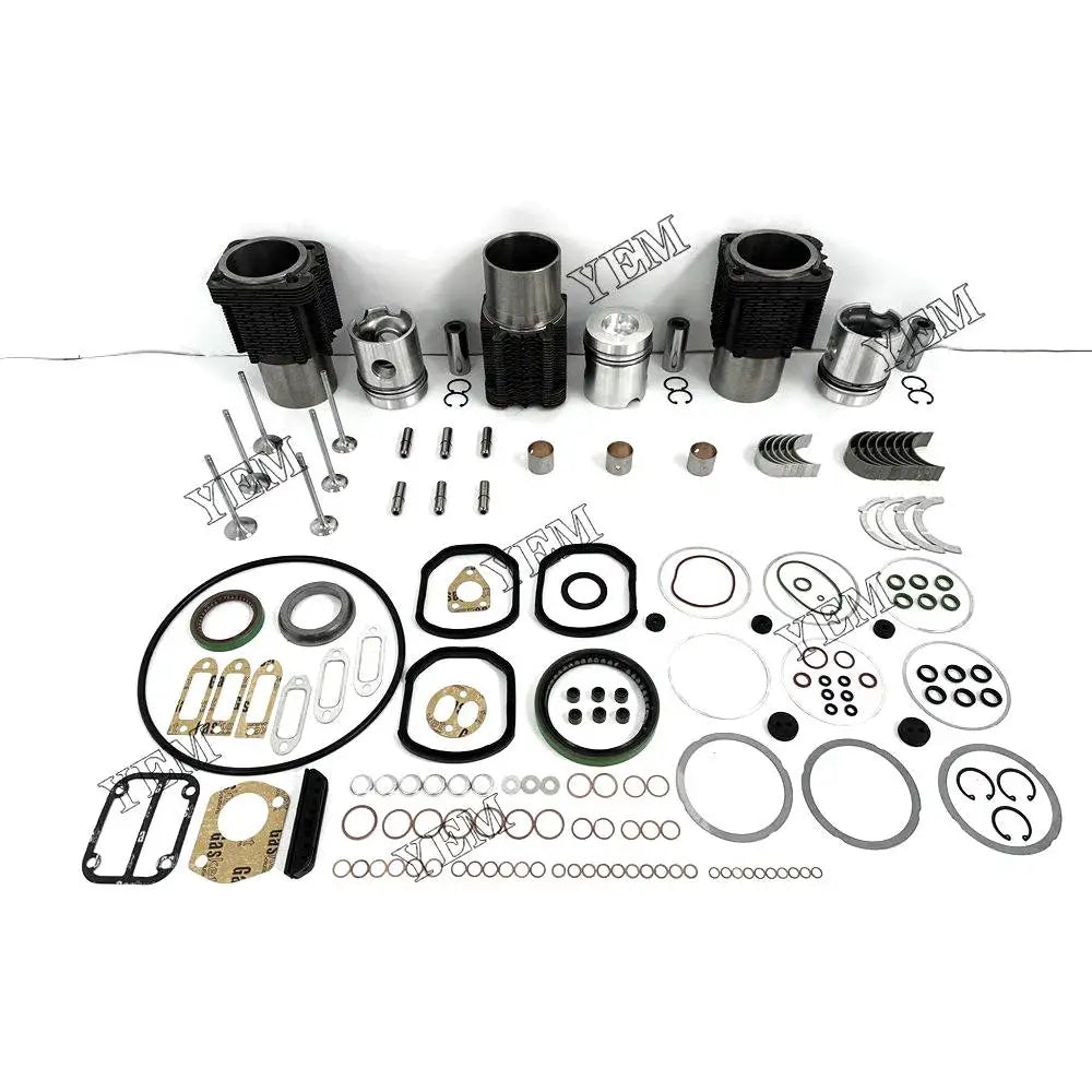 3X High performanceEngine Overhaul Rebuild Kit With Gasket Bearing Valve Set For Deutz F3L912 Engine YEMPARTS