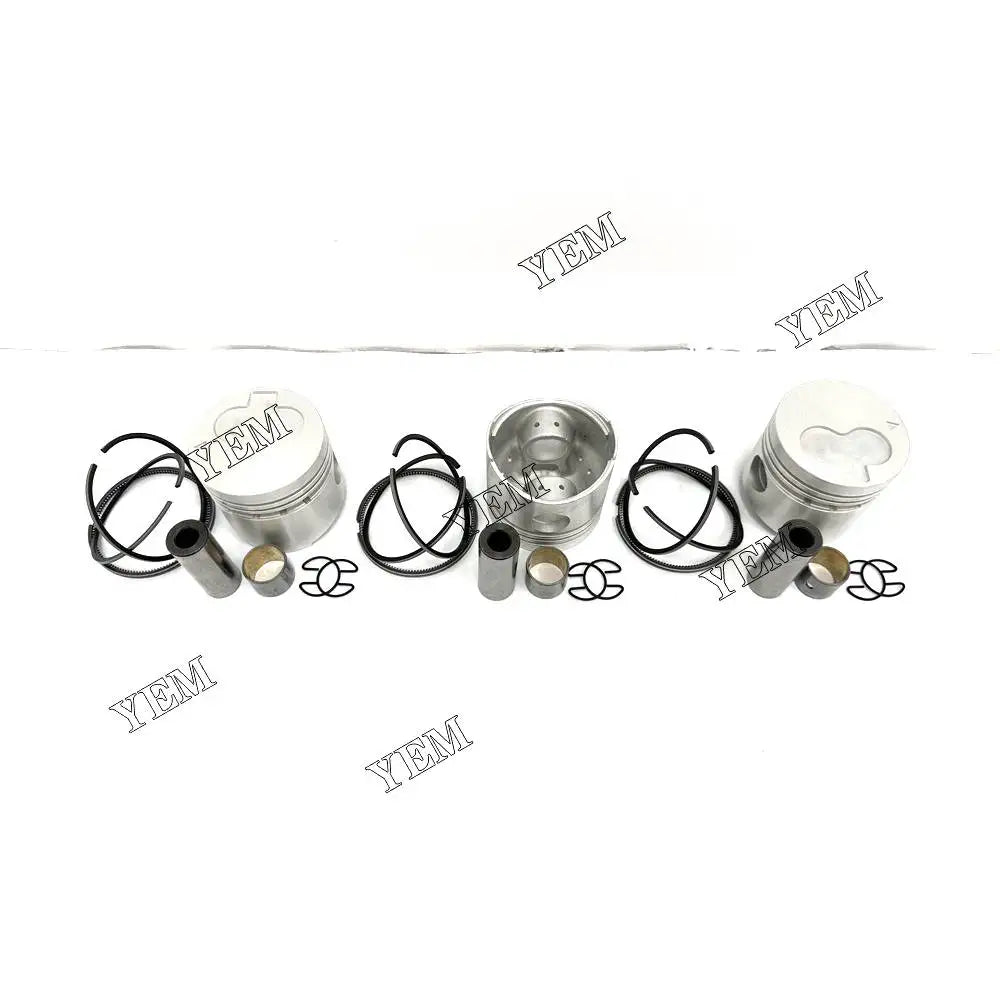 1 year warranty For Mitsubishi Engine Piston With Cylinder Piston Ring STD K3E-IDI engine Parts (3pcs) YEMPARTS
