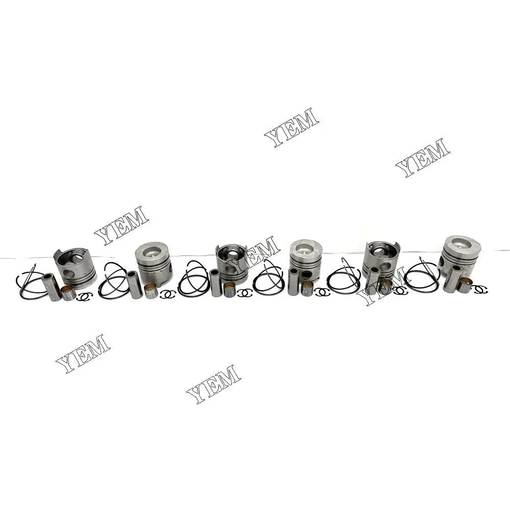 competitive price Piston + Ring Set STD For Nissan FD6 excavator engine part YEMPARTS