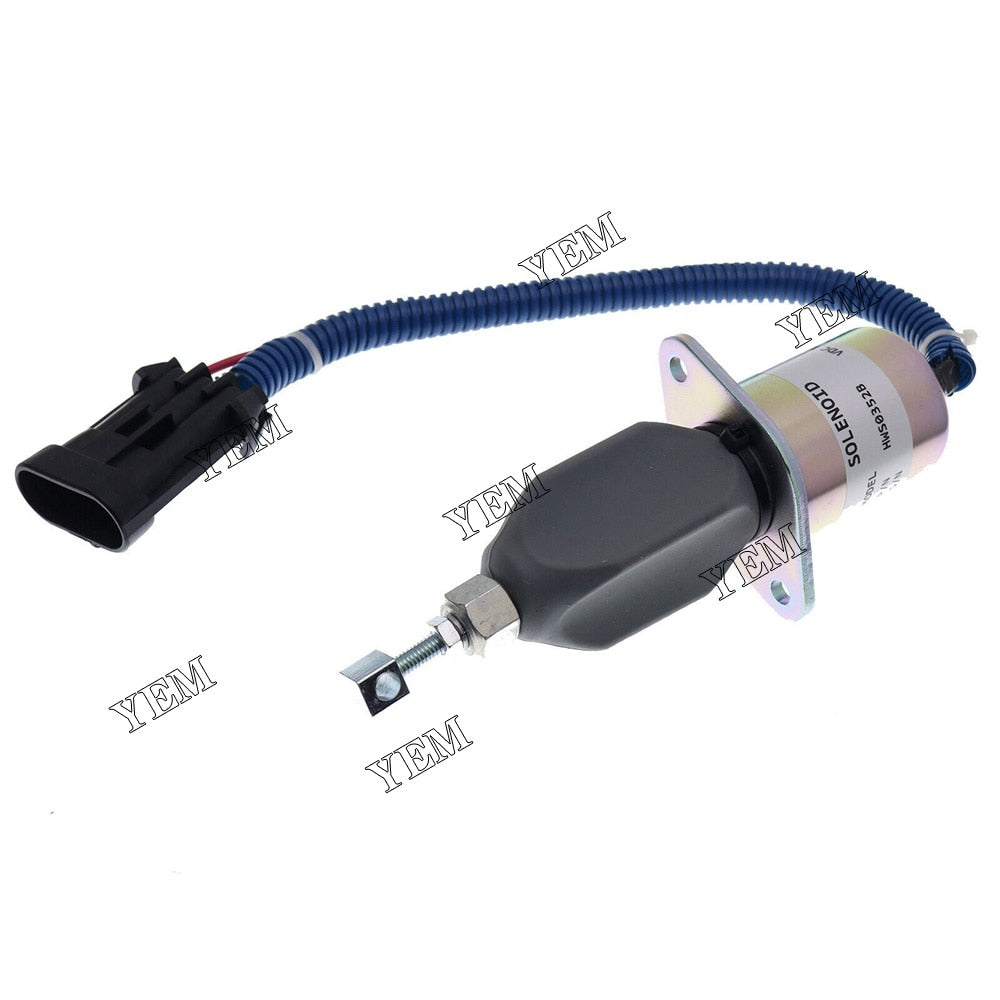 YEM Engine Parts SA-4981-12 FUEL SHUTOFF SHUTDOWN SOLENOID For 94-98 DODGE 5.9L For Cummins For Cummins
