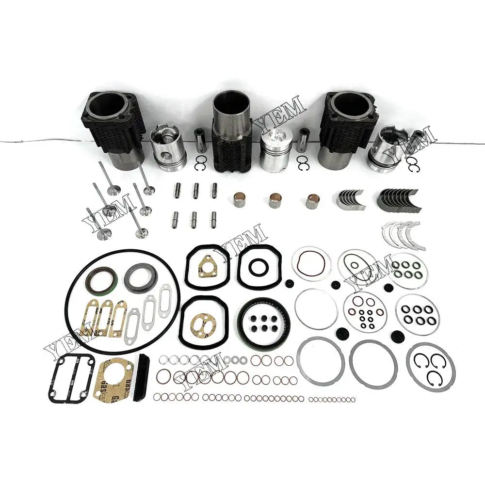 3X High performanceEngine Overhaul Rebuild Kit With Gasket Bearing Valve Set For Deutz F3L912 Engine YEMPARTS