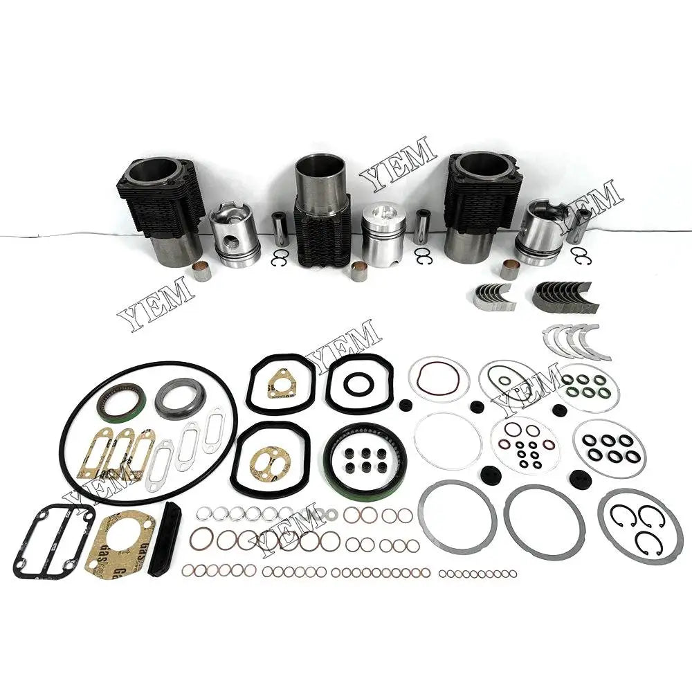 3X High performanceOverhaul Rebuild Kit With Gasket Set Bearing For Deutz F3L912 Engine YEMPARTS