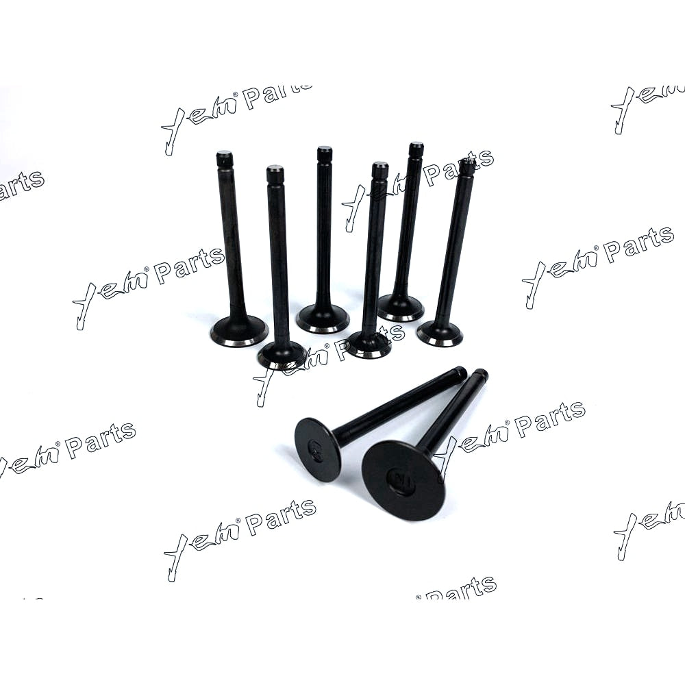 YEM Engine Parts Engine Valve Set For Kubota V2003 - Intake x4 + Exhaust x4 Engine Parts For Kubota