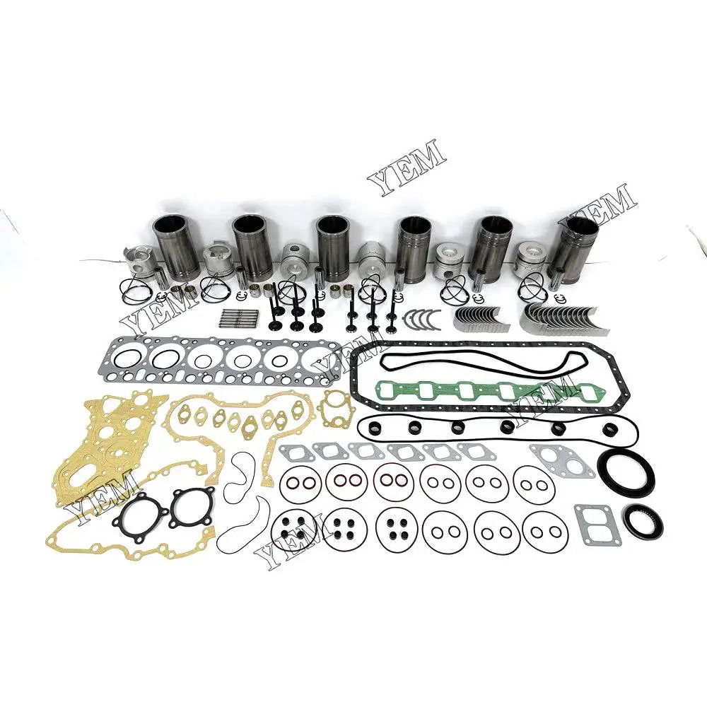 6X High performanceEngine Overhaul Rebuild Kit With Gasket Bearing Valve Set For Nissan FD6 Engine YEMPARTS