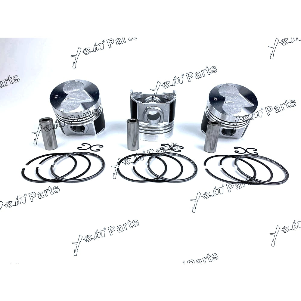 YEM Engine Parts Piston + Ring Kit STD 83mm For Kubota D1503 / V2003 Engine Parts For Kubota