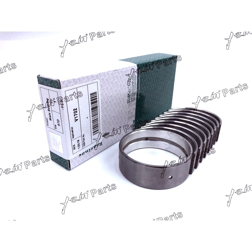 YEM Engine Parts Main Bearing Oversize +0.25mm For Kubota V1702 / V1902 / V2203 Engine Parts For Kubota