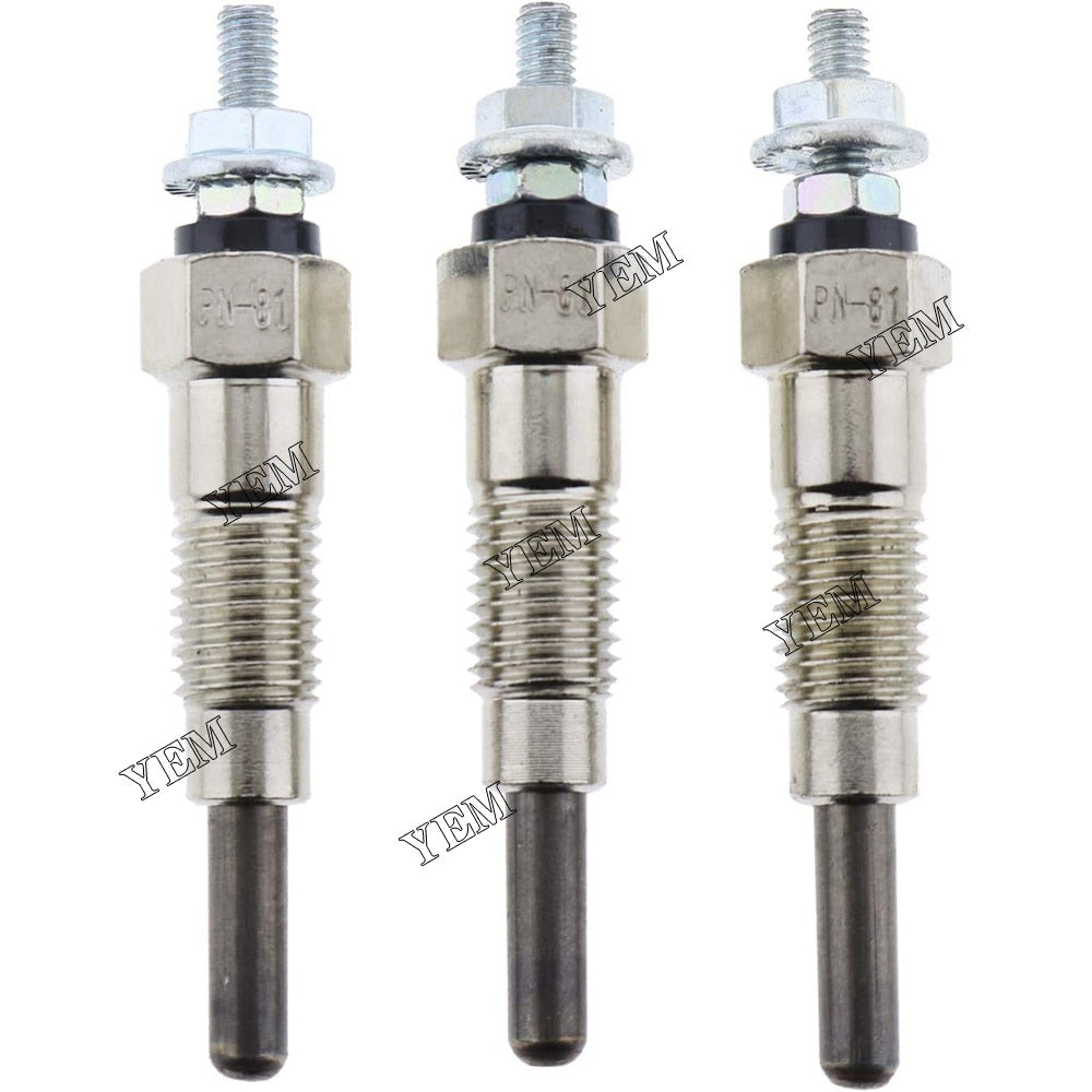 YEM Engine Parts 4PCS Glow Plug 15951-65510 For Kubota B20 B4200 B5200 B6200 B7200 B8200 B9200 For Kubota