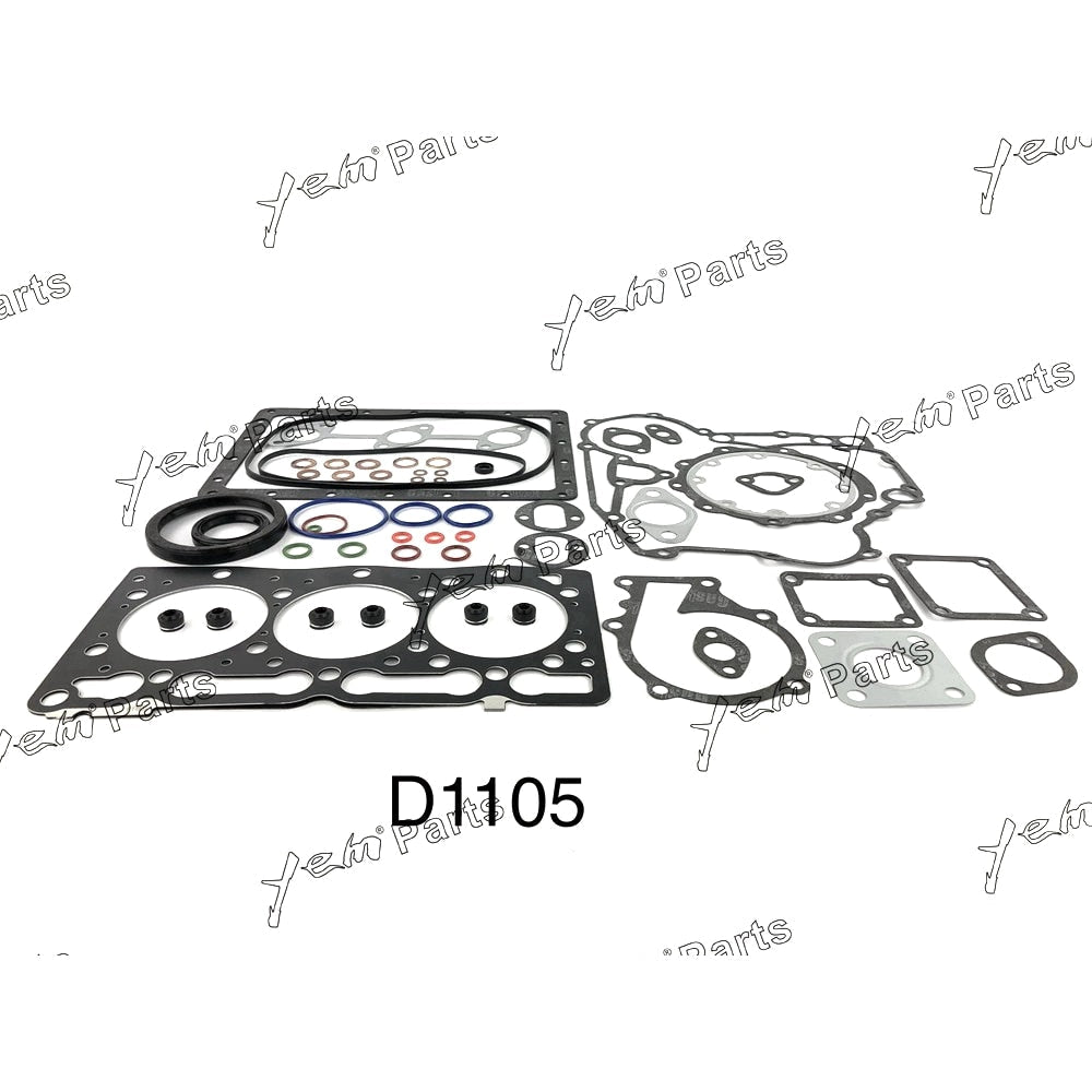 YEM Engine Parts Full Gasket Set For Kubota D1105 / 3D78 Engine Parts For Kubota