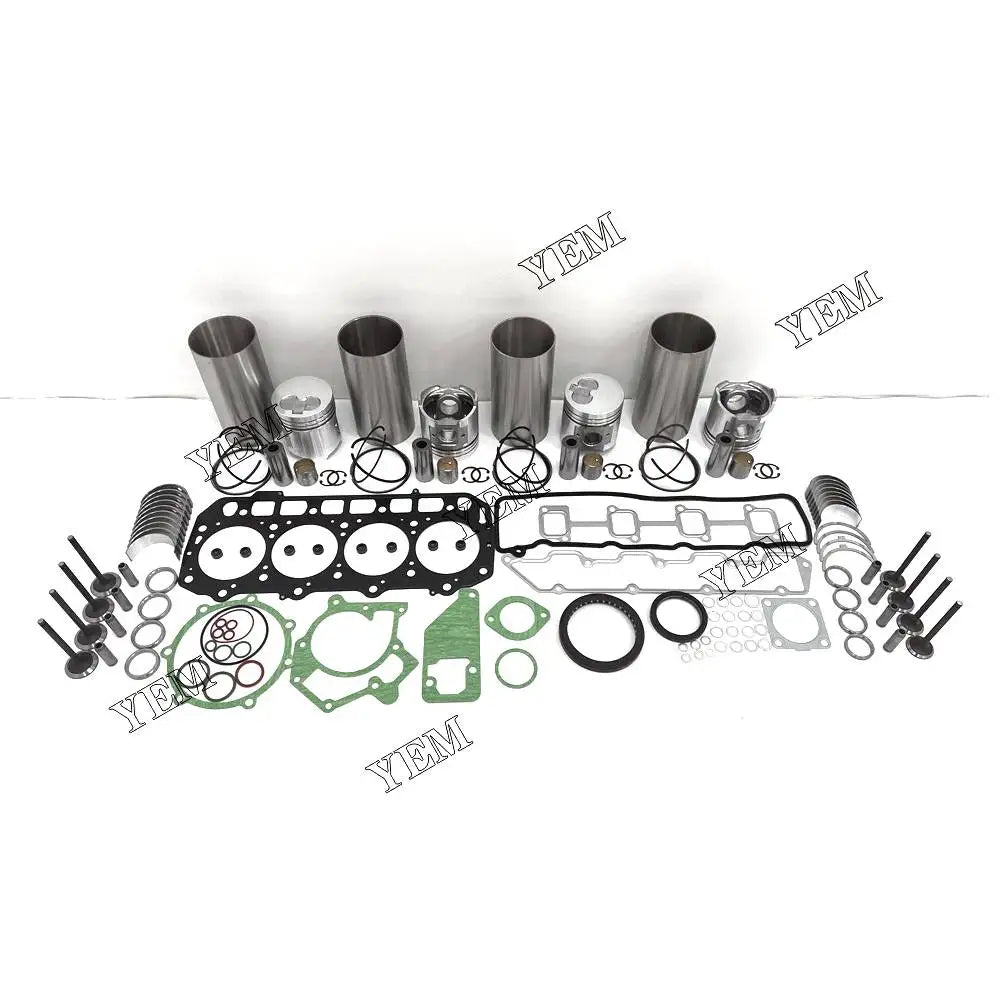 1 year warranty For Yanmar Engine Rebuilding Kit With Full Gasket Set Cylinder Piston Rings Liner Bearing Valves 4D94E engine Parts YEMPARTS