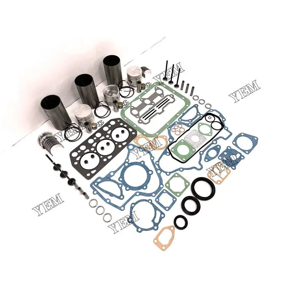 1 year warranty For Mitsubishi Overhaul Kit With Cylinder Gaskets Piston Rings Liner Bearing Valves K3E-IDI engine Parts YEMPARTS