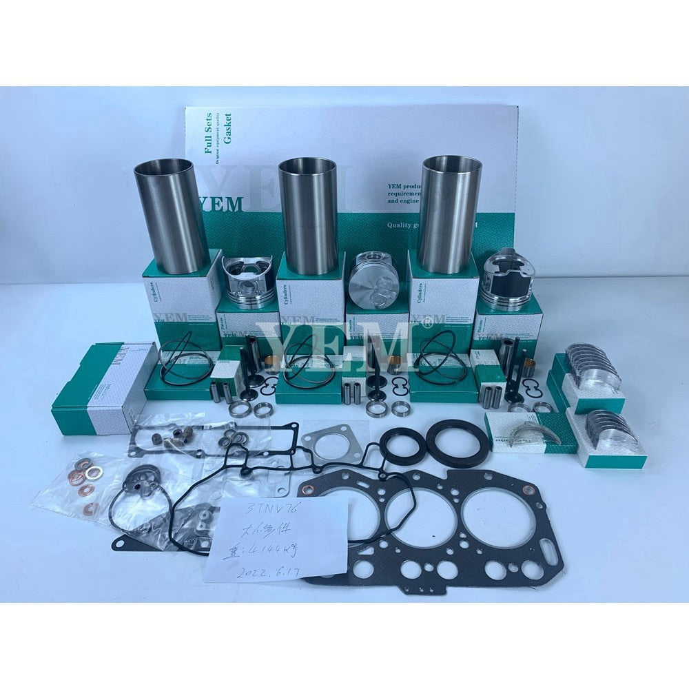 YEM Engine Parts New Rebuild Kit For Yanmar 3TNV76-XJKH Engine For JOHN DEERE 2305HST MFWD Tractor For Yanmar