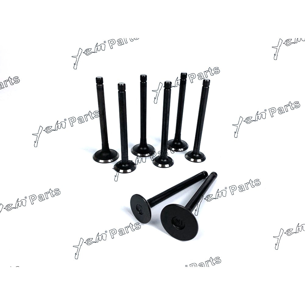 YEM Engine Parts Engine Valve Set For Kubota V2003 - Intake x4 + Exhaust x4 Engine Parts For Kubota