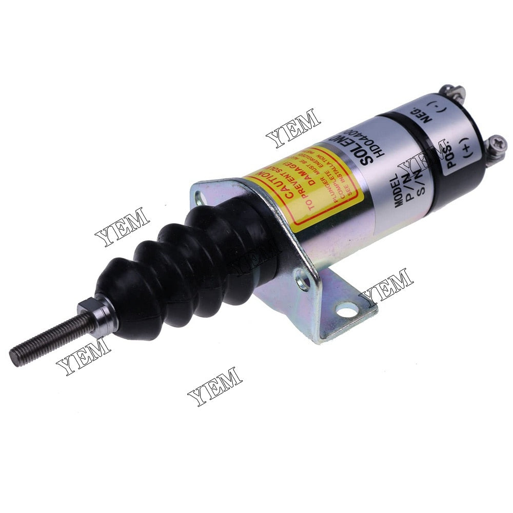 YEM Engine Parts Fuel Solenoid Valve 1502-12C2U1B2 12V with 2 terminals For Woodward 103007AA For Other