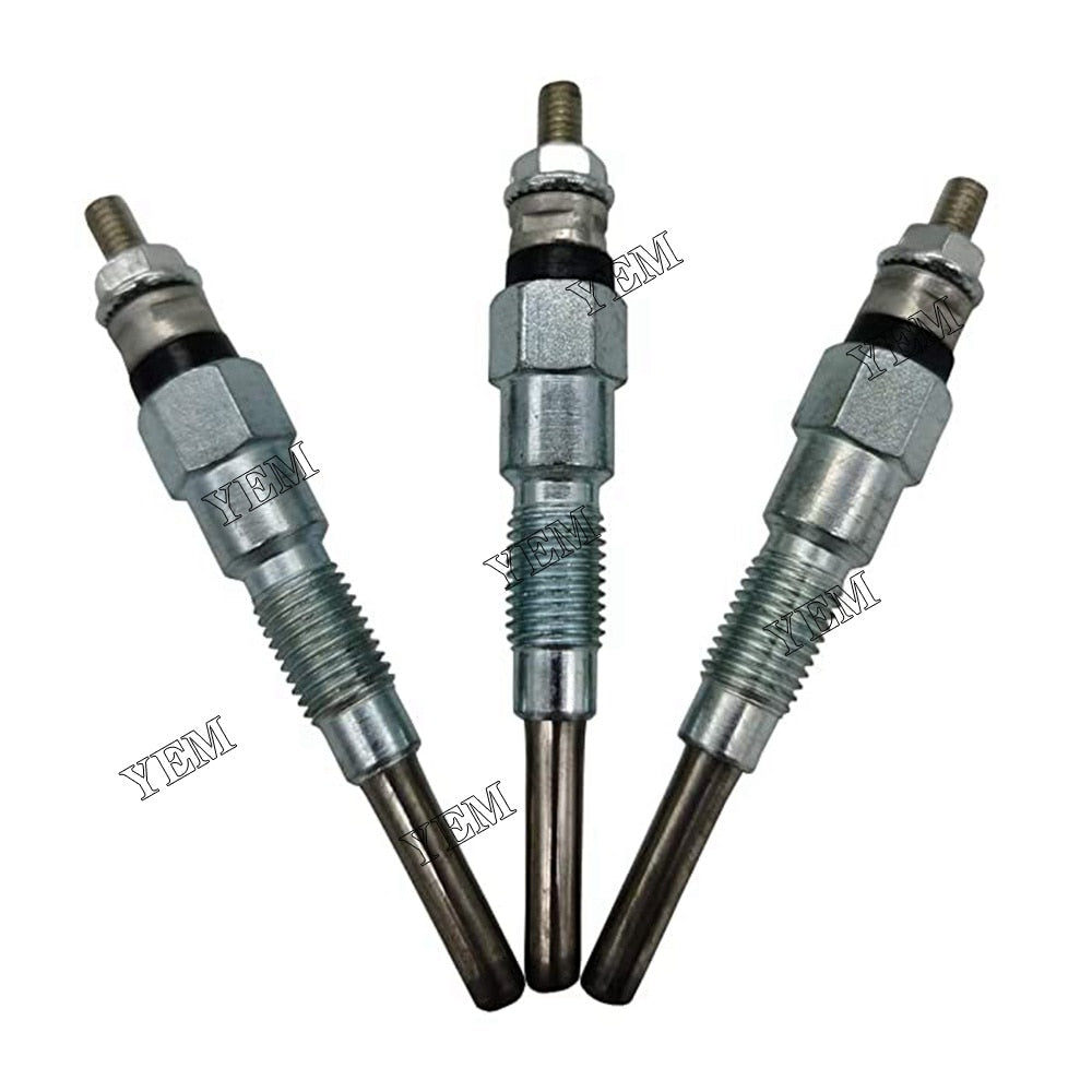YEM Engine Parts Glow Plugs For Kubota RTV1100 RTV1140 GR2100 GR2110 GF1800 GF1800E ( 3PCS ) For Kubota