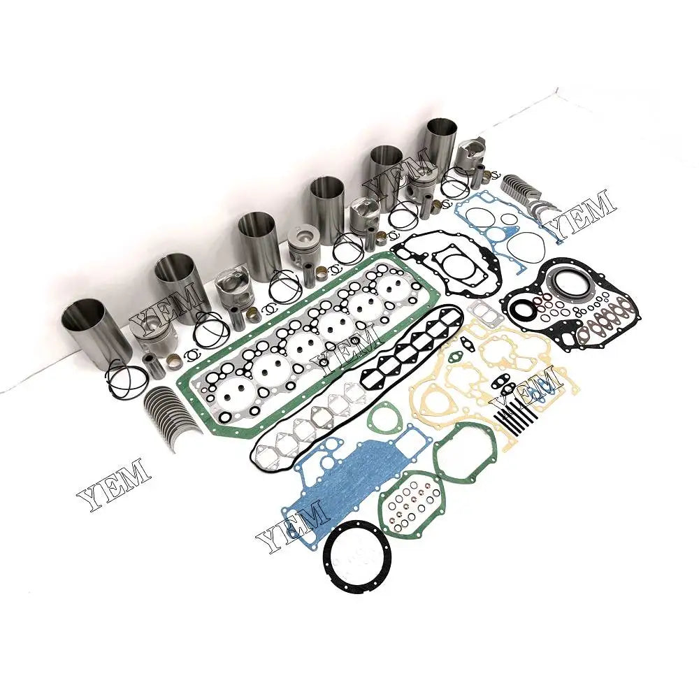 1 year warranty For Isuzu Engine Repair Kit With Cylinder Piston Rings Liner Gaskets Bearings 6D34 engine Parts YEMPARTS