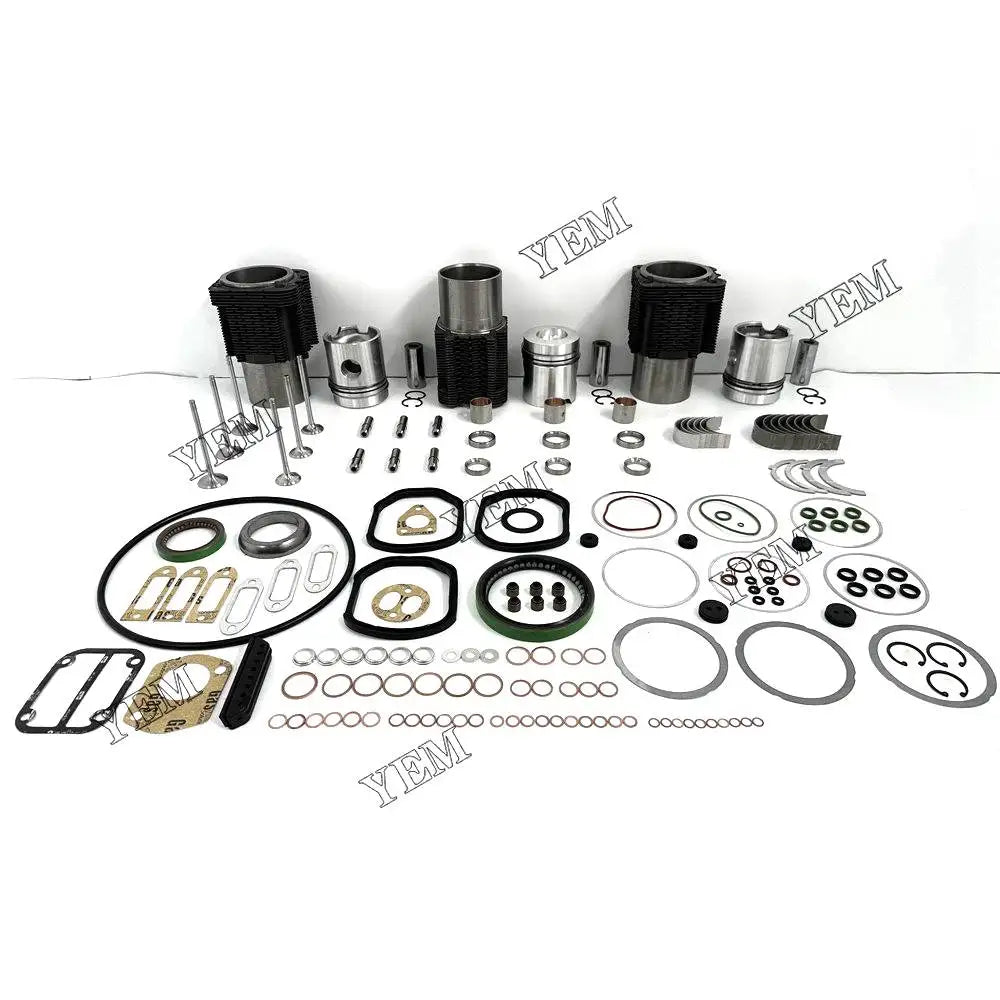 3X High performanceOverhaul Rebuild Kit With Gasket Set Bearing-Valve Train For Deutz F3L912 Engine YEMPARTS
