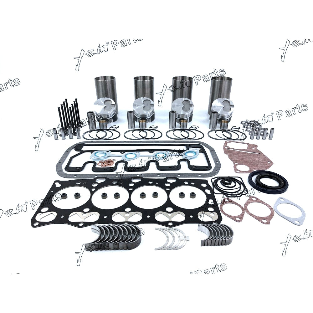 YEM Engine Parts Piston ,Full Gasket, Bearing, Rings, Bush,Thrust Washer For Isuzu 4LE1 Engine For Isuzu