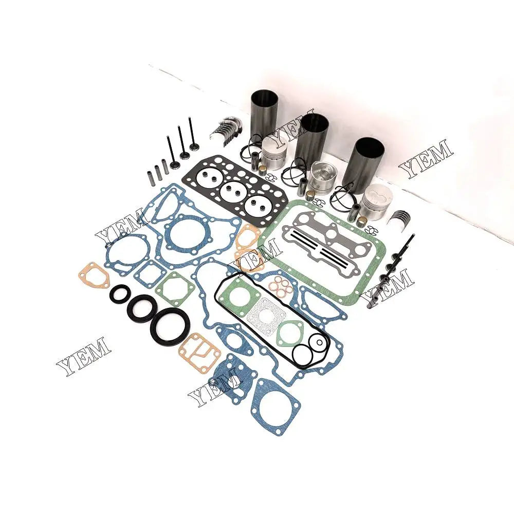1 year warranty For Mitsubishi Repair Kit With Overhaul Gasket Set Piston Rings Liner Bearing Valves K3E-IDI engine Parts YEMPARTS