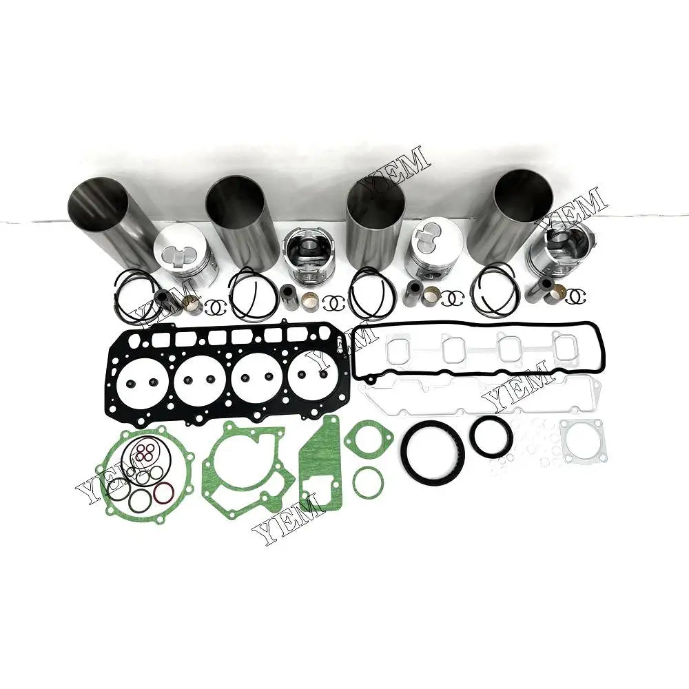 1 year warranty For Yanmar Engine Rebuilding Kit With Full Gasket Set Cylinder Piston Rings Liner 4D94E engine Parts YEMPARTS