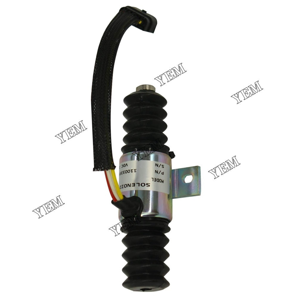 YEM Engine Parts Diesel Shut Down Solenoid 11033954 For Volvo Wheel Loader L120C L90C L150C L150 For Volvo