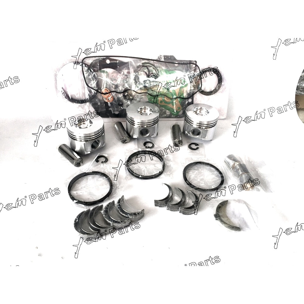 YEM Engine Parts Piston ,Full Gasket, Bearing, Rings, Thrust Washer For Yanmar 3TNV82A 3TNV82 Engine For Yanmar