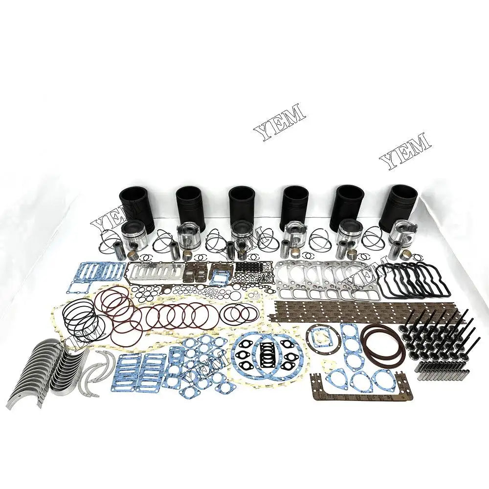 1 year warranty For Mitsubishi Engine Rebuild Kit With Cylinder Gaskets Piston Rings Liner Bearing Valves S6A2 engine Parts YEMPARTS